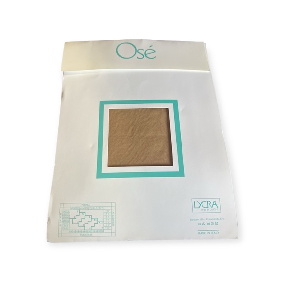 Italian Thigh High Lace Top Nude Stockings by Osé, Made in Italy, New, Size 1 &2 - Picture 4 of 7